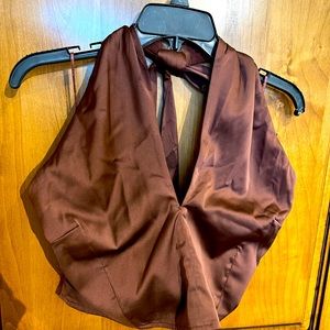 Abercrombie & Fitch silky halter top Sz XL